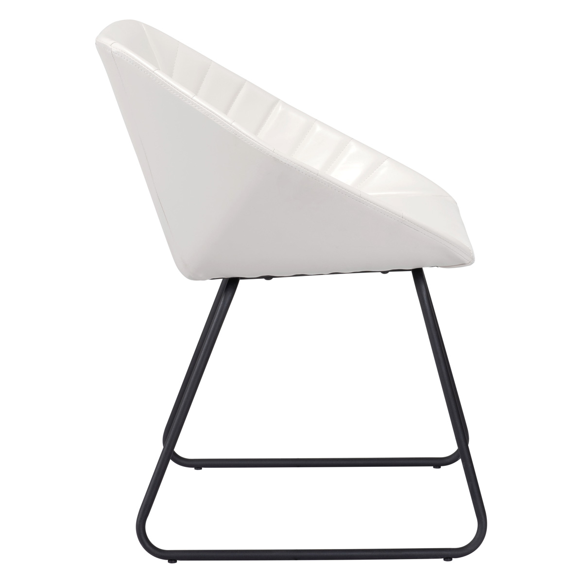 ZUO Miguel Dining Chair - White/Matte Black