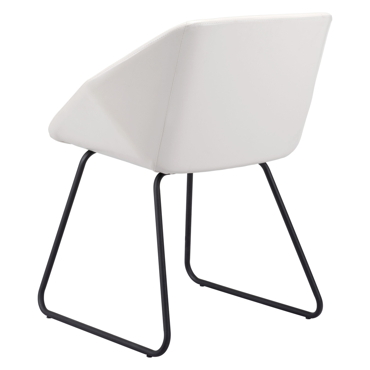 ZUO Miguel Dining Chair - White/Matte Black