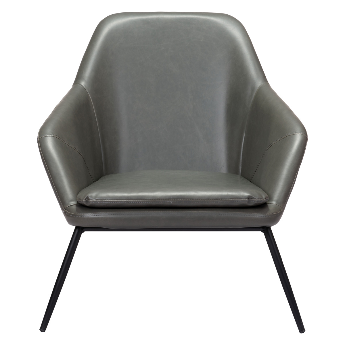 ZUO™ Manuel Accent Chair - Gray/Matte Black