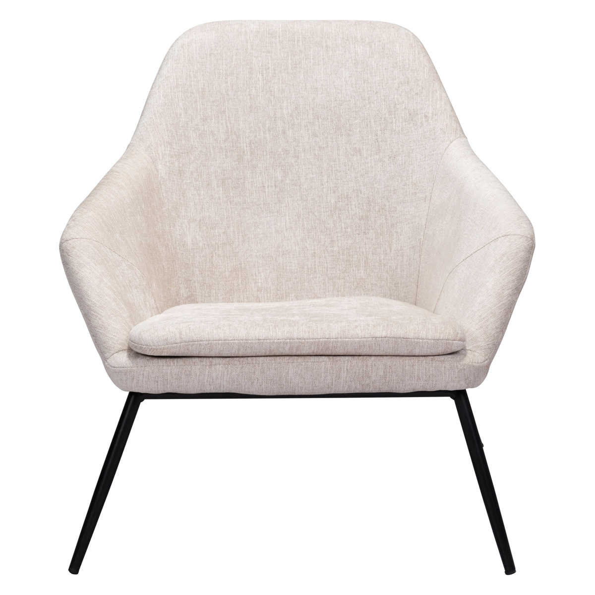 ZUO™ Manuel Accent Chair - Beige/Matte Black