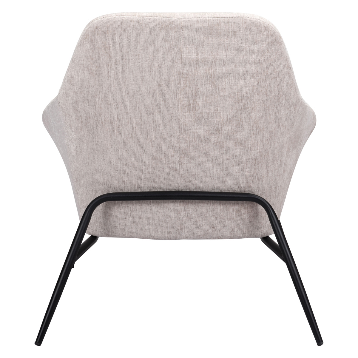 ZUO™ Manuel Accent Chair - Beige/Matte Black