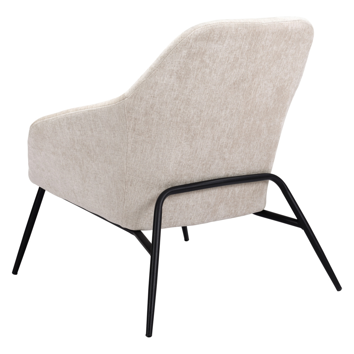 ZUO™ Manuel Accent Chair - Beige/Matte Black