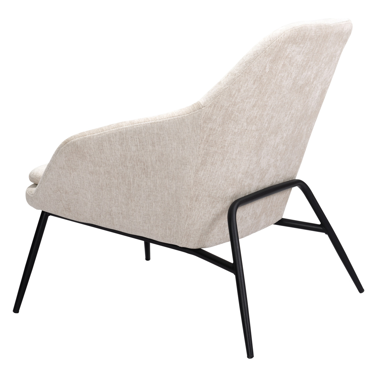 ZUO™ Manuel Accent Chair - Beige/Matte Black