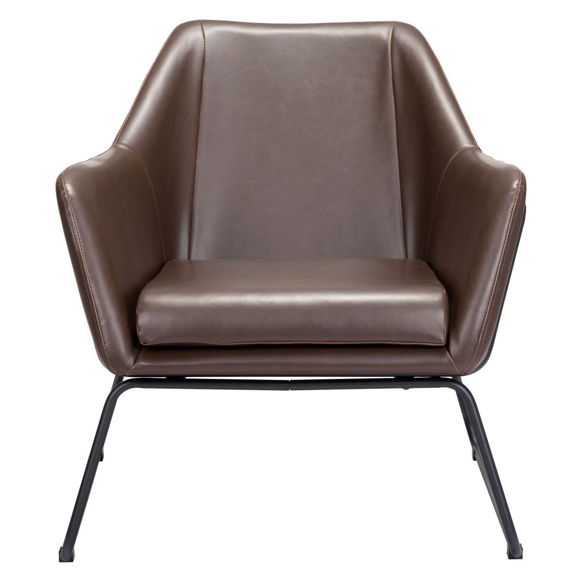 ZUO™ Jose Accent Chair - Brown/Matte Black