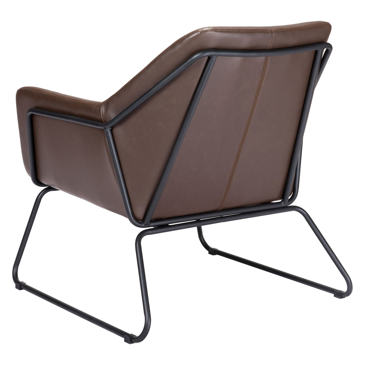 ZUO™ Jose Accent Chair - Brown/Matte Black