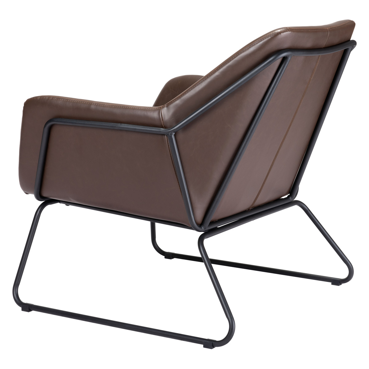 ZUO™ Jose Accent Chair - Brown/Matte Black