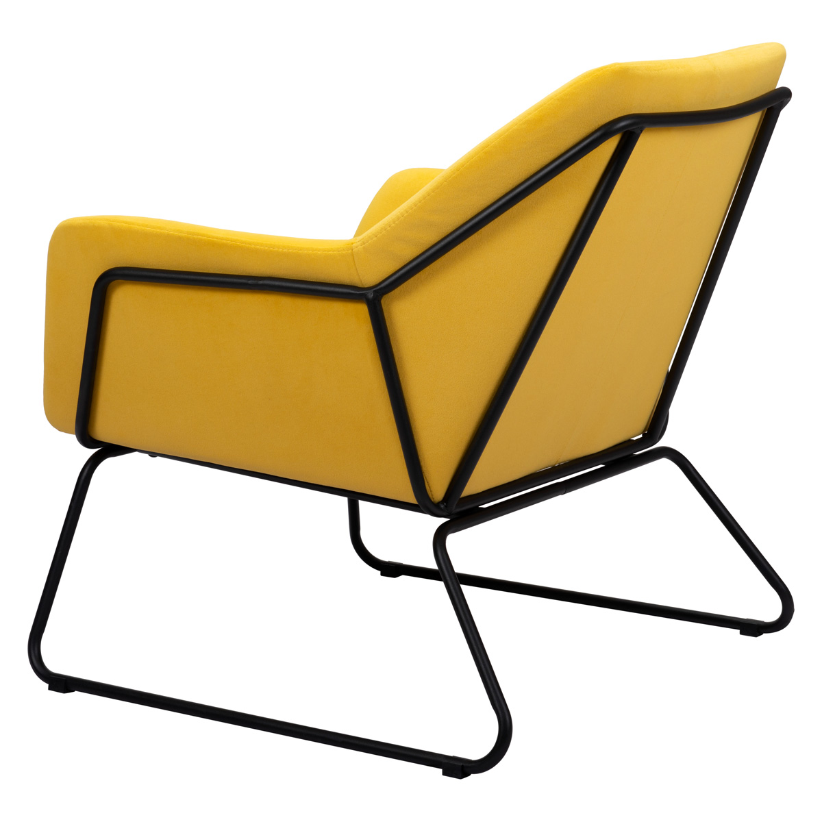 ZUO™ Jose Accent Chair - Yellow/Matte Black