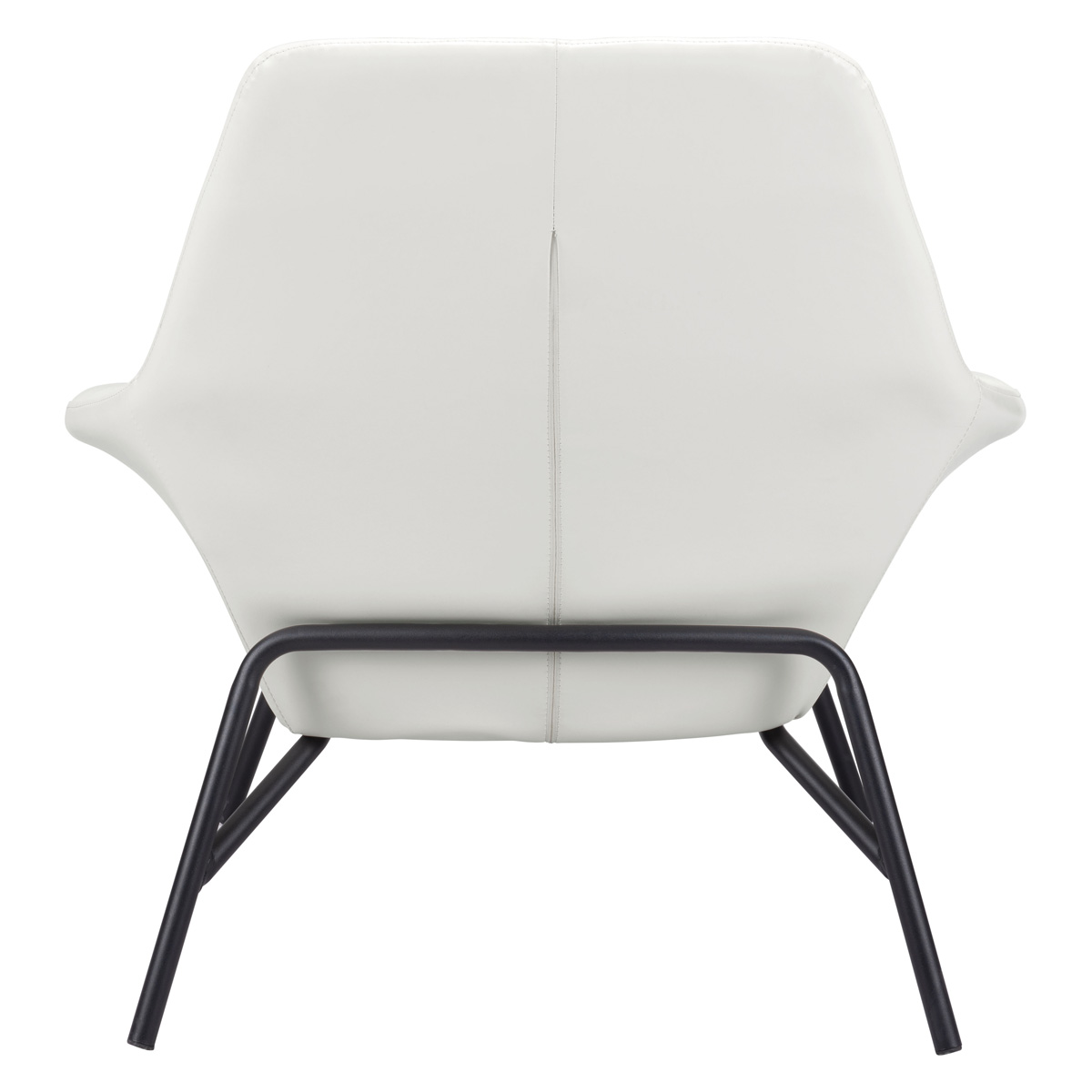 ZUO Javier Accent Chair - White/Matte Black