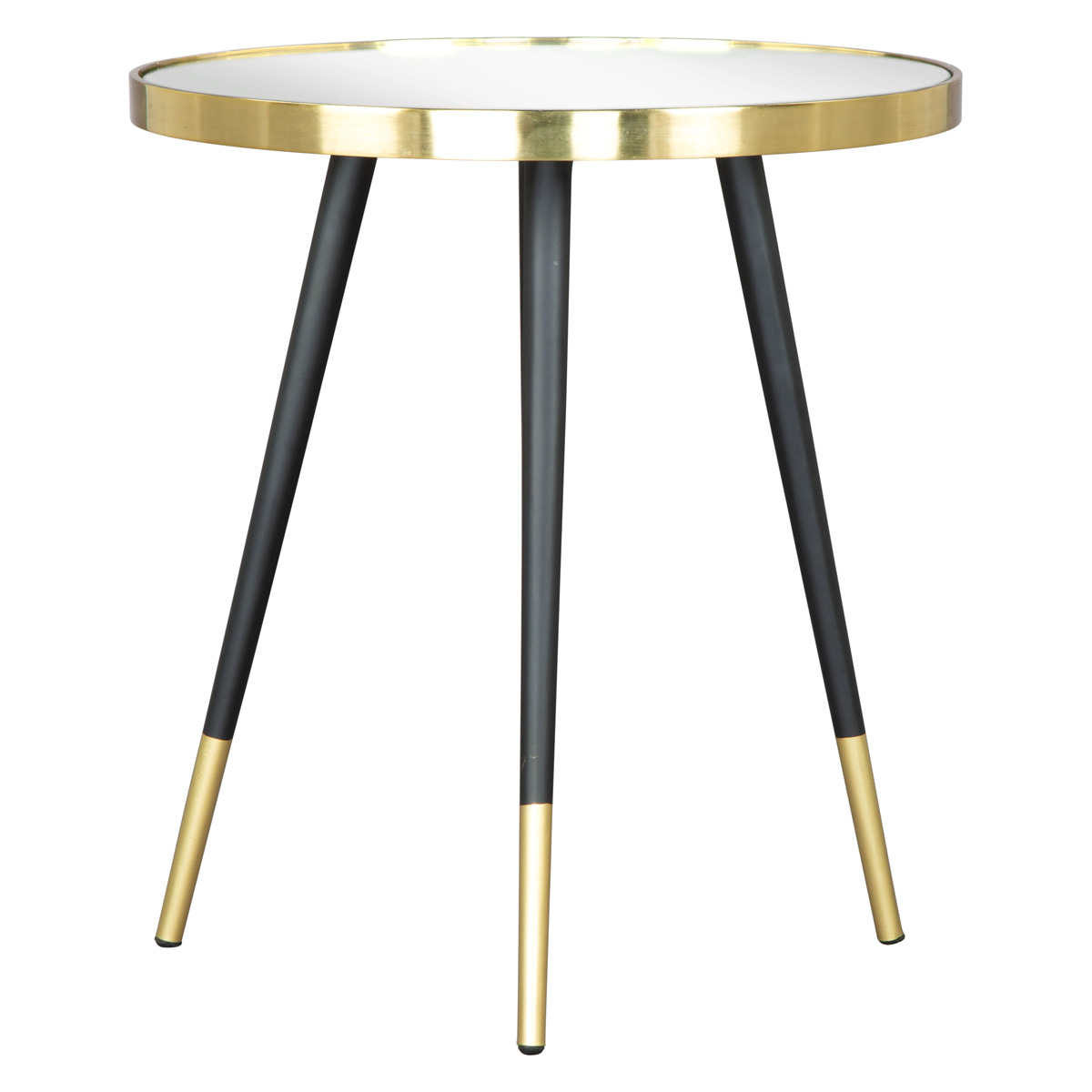 ZUO - Particle Side Table in Black/Gold/Black