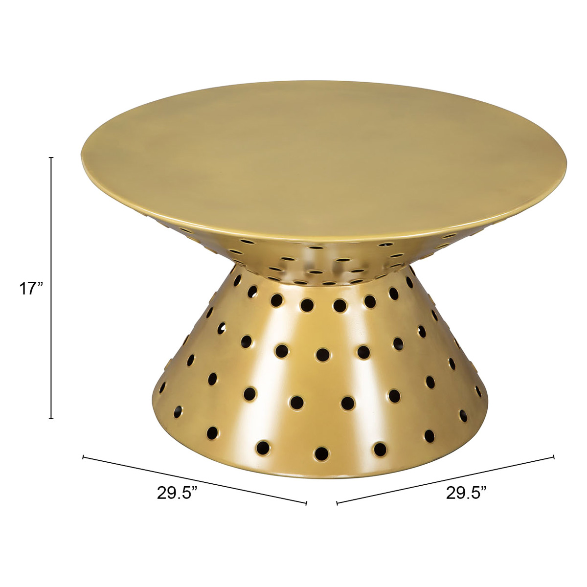 ZUO - Electron Coffee Table in Gold