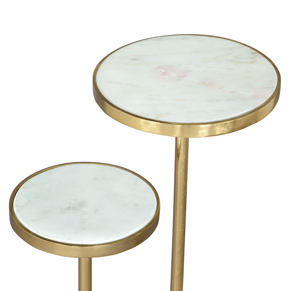 ZUO - Marc Side Table in White/Gold