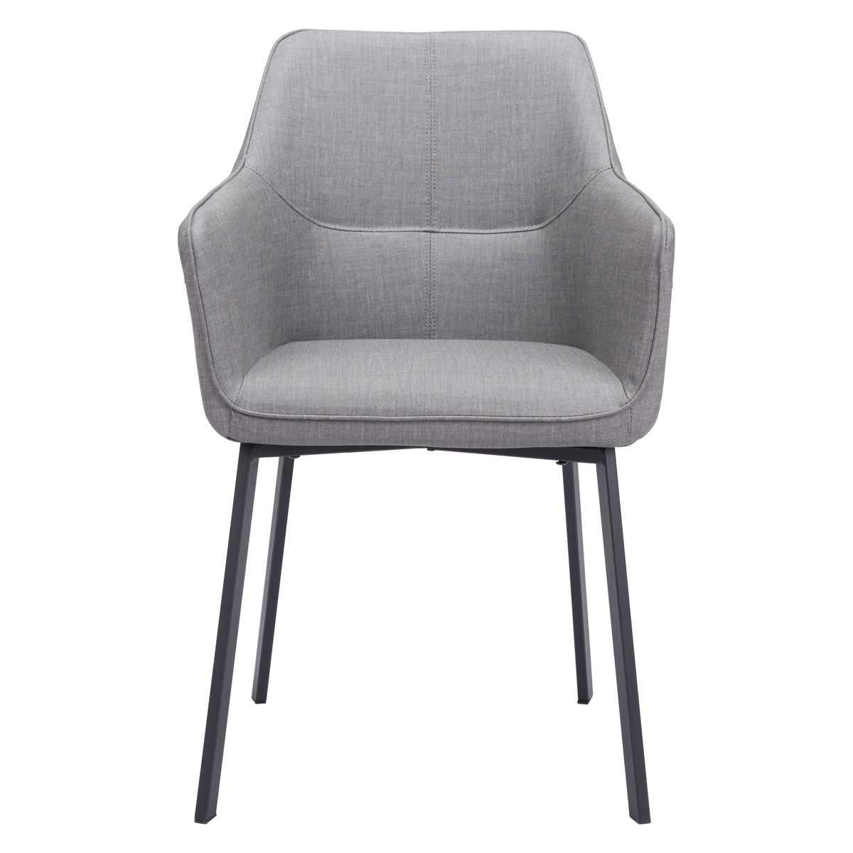 ZUO Adage Dining Chair - Gray/Matte Black