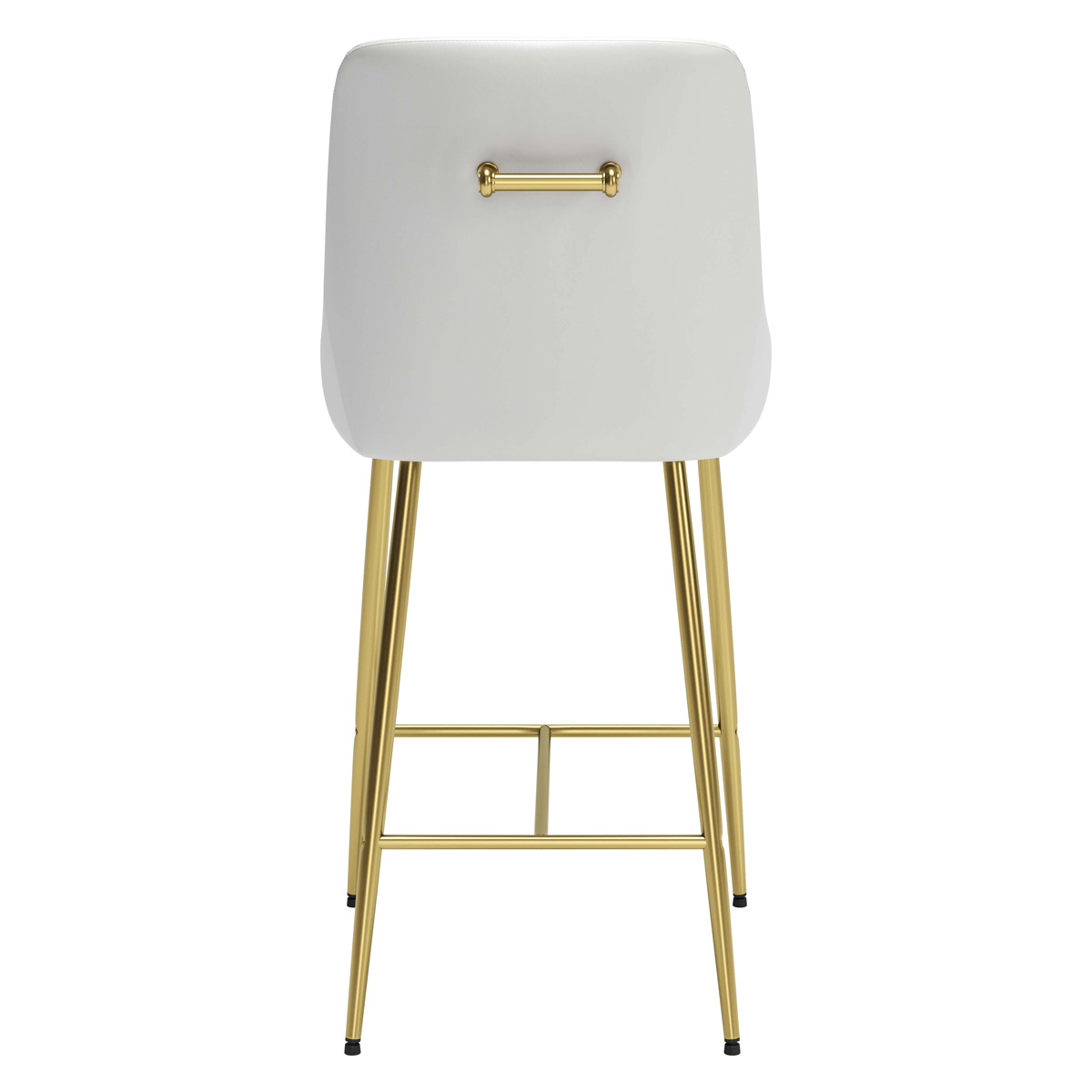 ZUO Madelaine Counter Chair - White/Gold