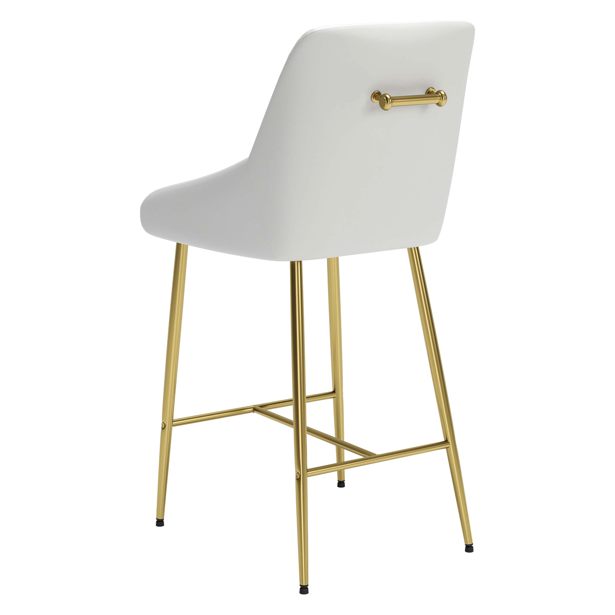 ZUO Madelaine Counter Chair - White/Gold