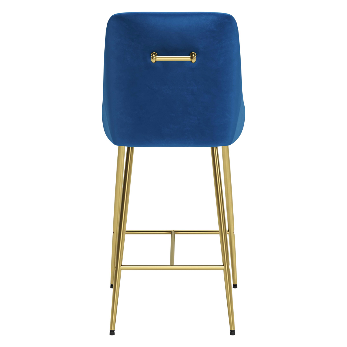 ZUO Madelaine Counter Chair - Navy/Gold