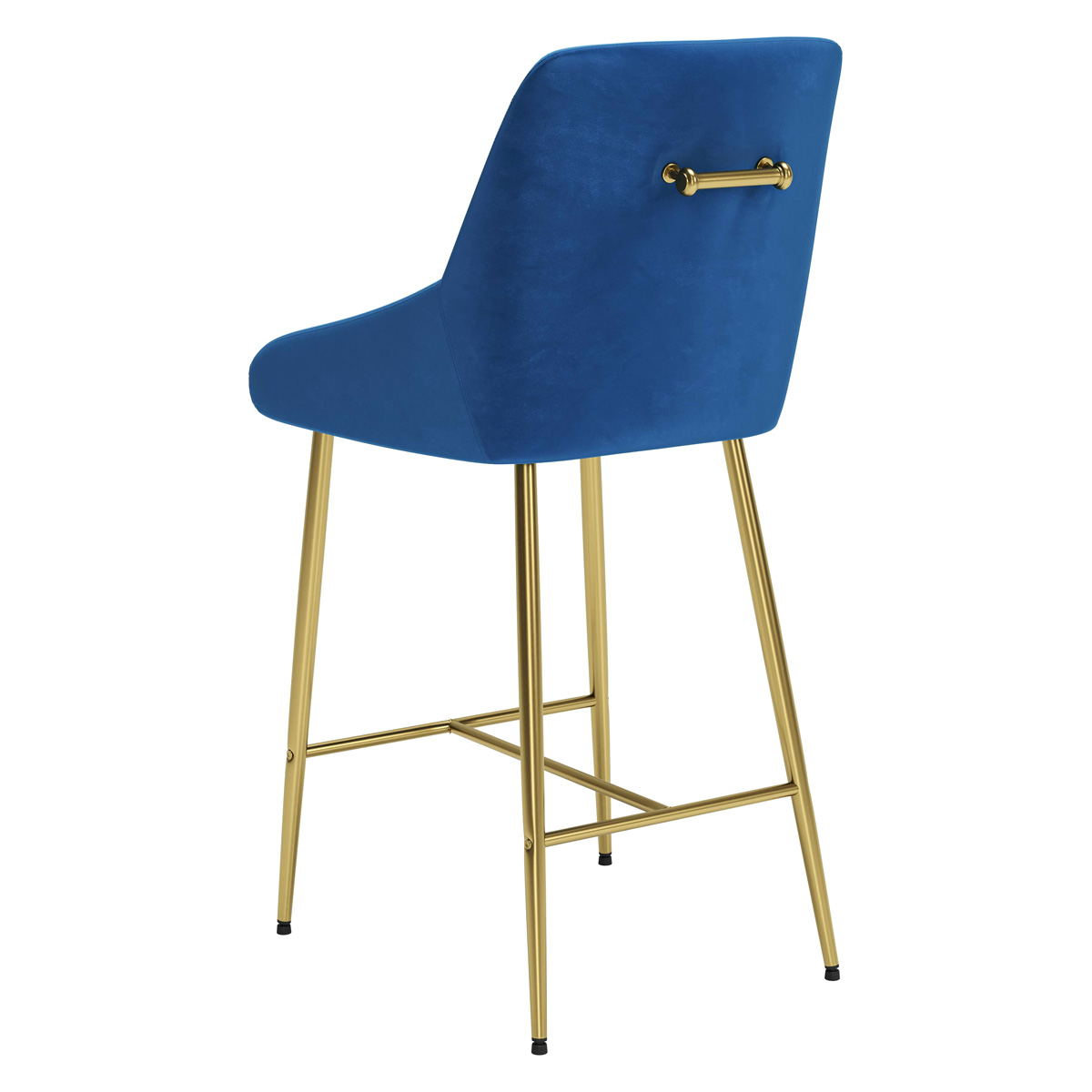 ZUO Madelaine Counter Chair - Navy/Gold