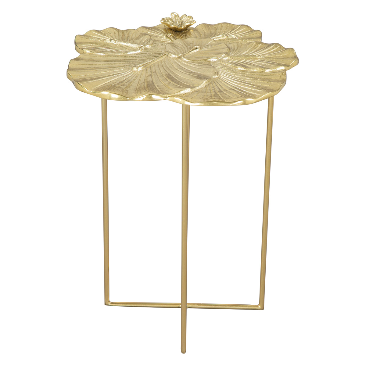 ZUO - Lotus Side Table in Gold