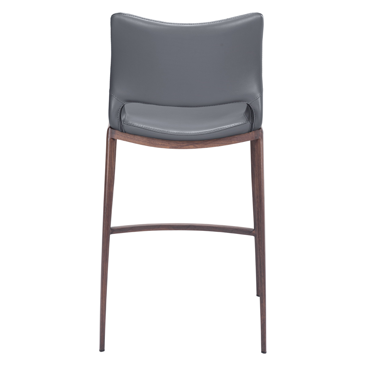 ZUO Ace Counter Chair - Dark Gray/Brown