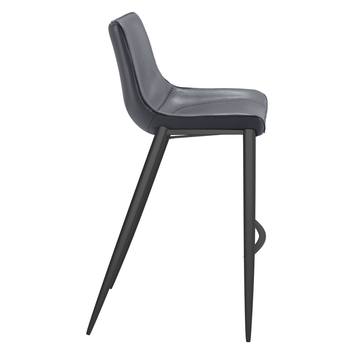 ZUO - Magnus Bar Chair in Dark Gray/Black