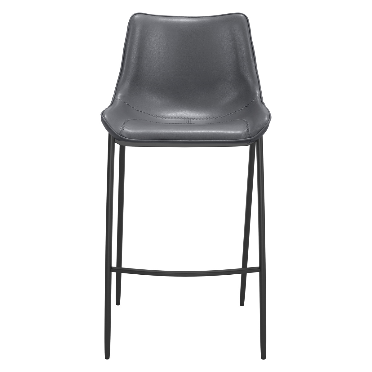 ZUO - Magnus Bar Chair in Dark Gray/Black