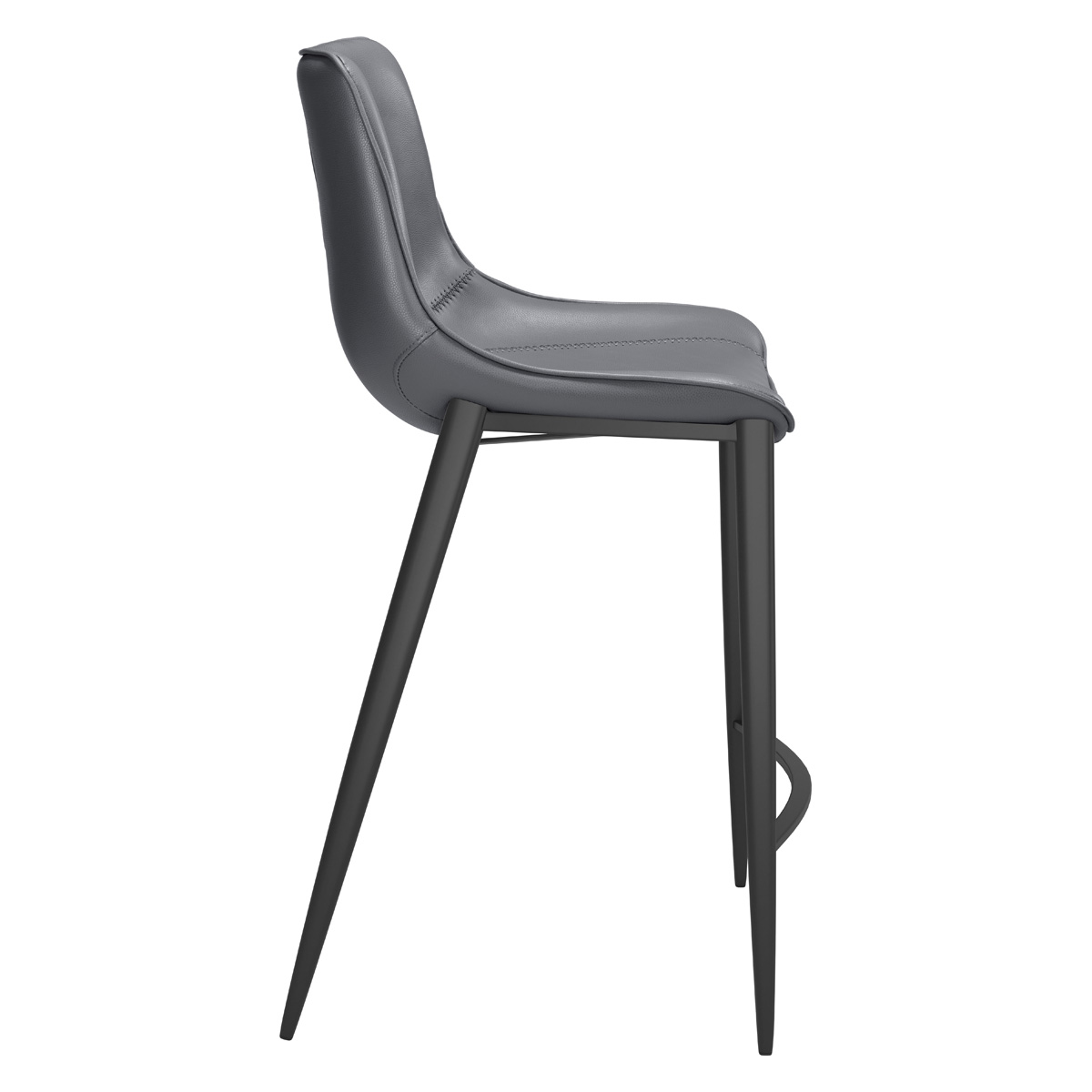 ZUO - Magnus Counter Chair in Dark Gray/Black