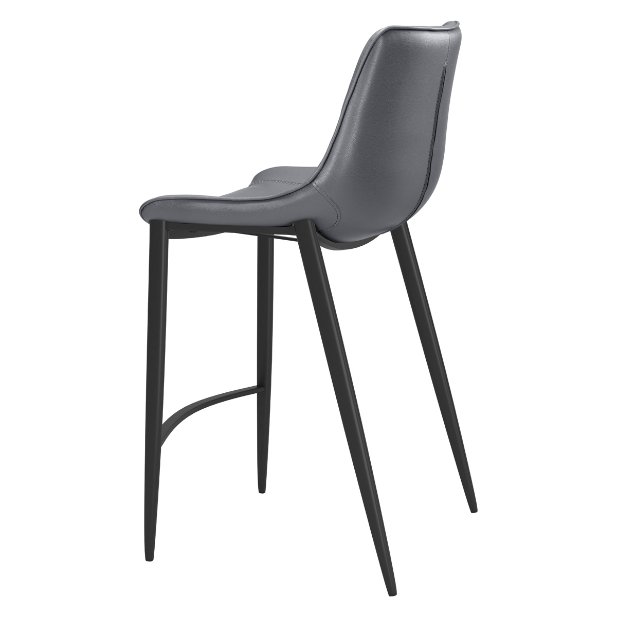 ZUO - Magnus Counter Chair in Dark Gray/Black