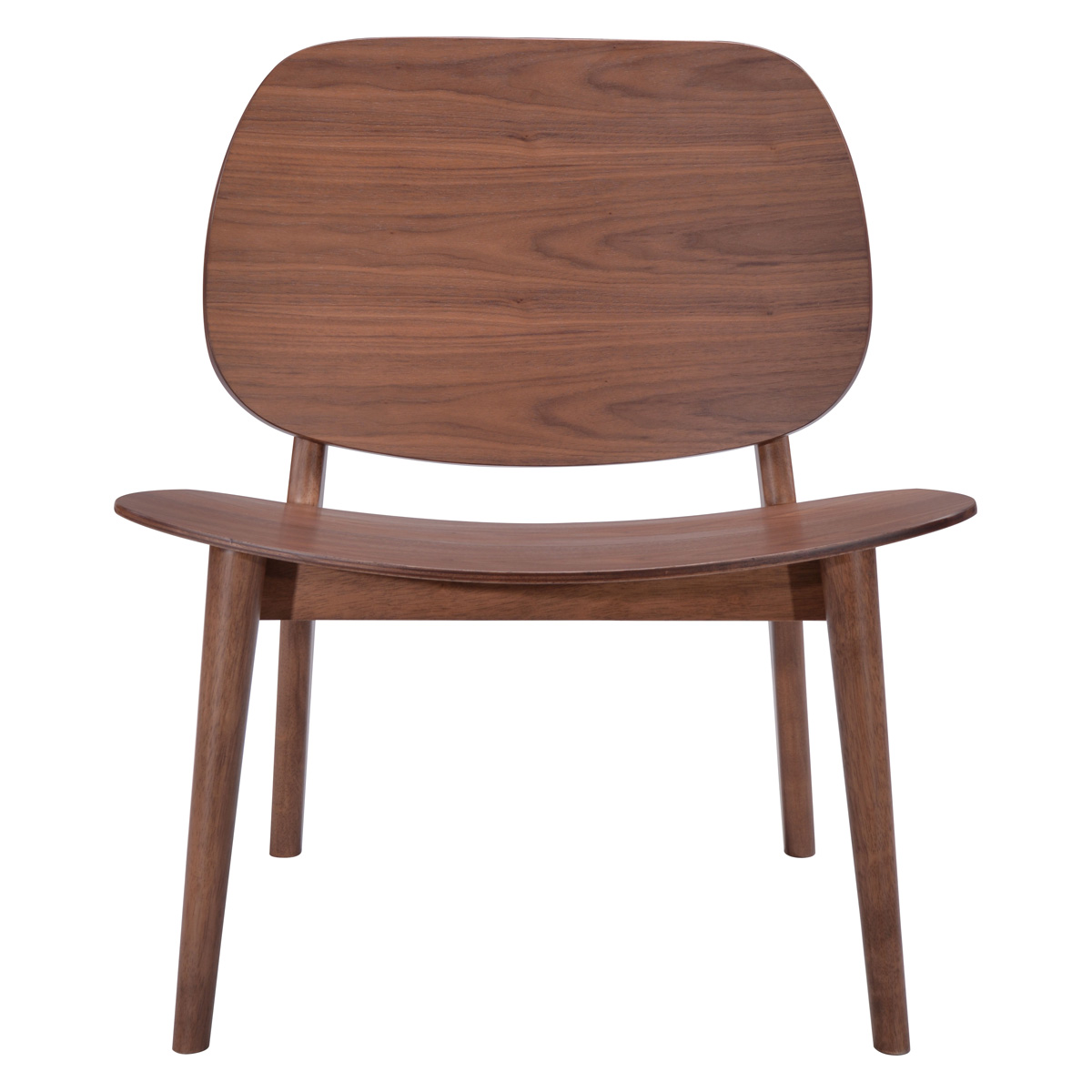 ZUO™ Priest Lounge Chair - Walnut