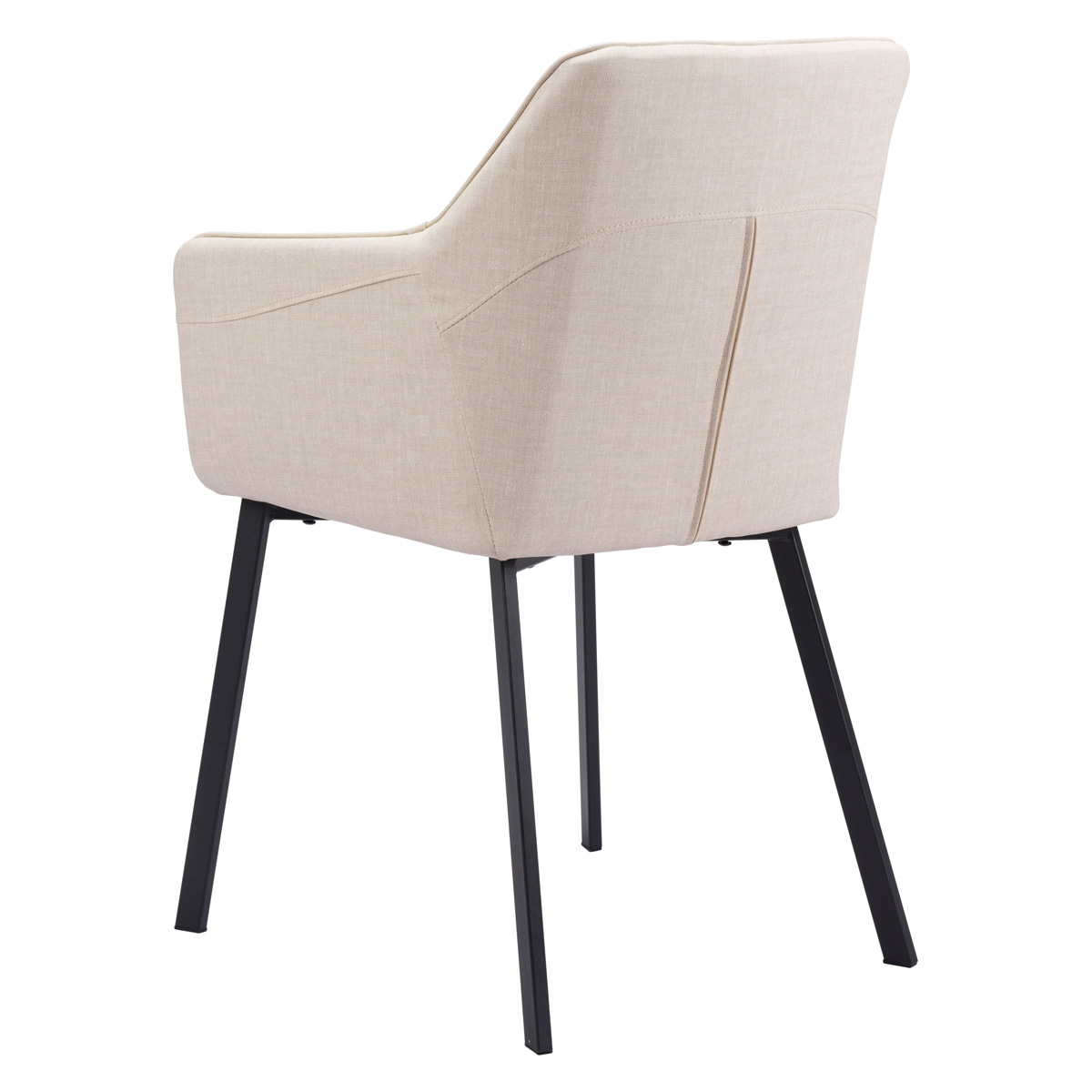 ZUO Adage Dining Chair - Beige/Matte Black