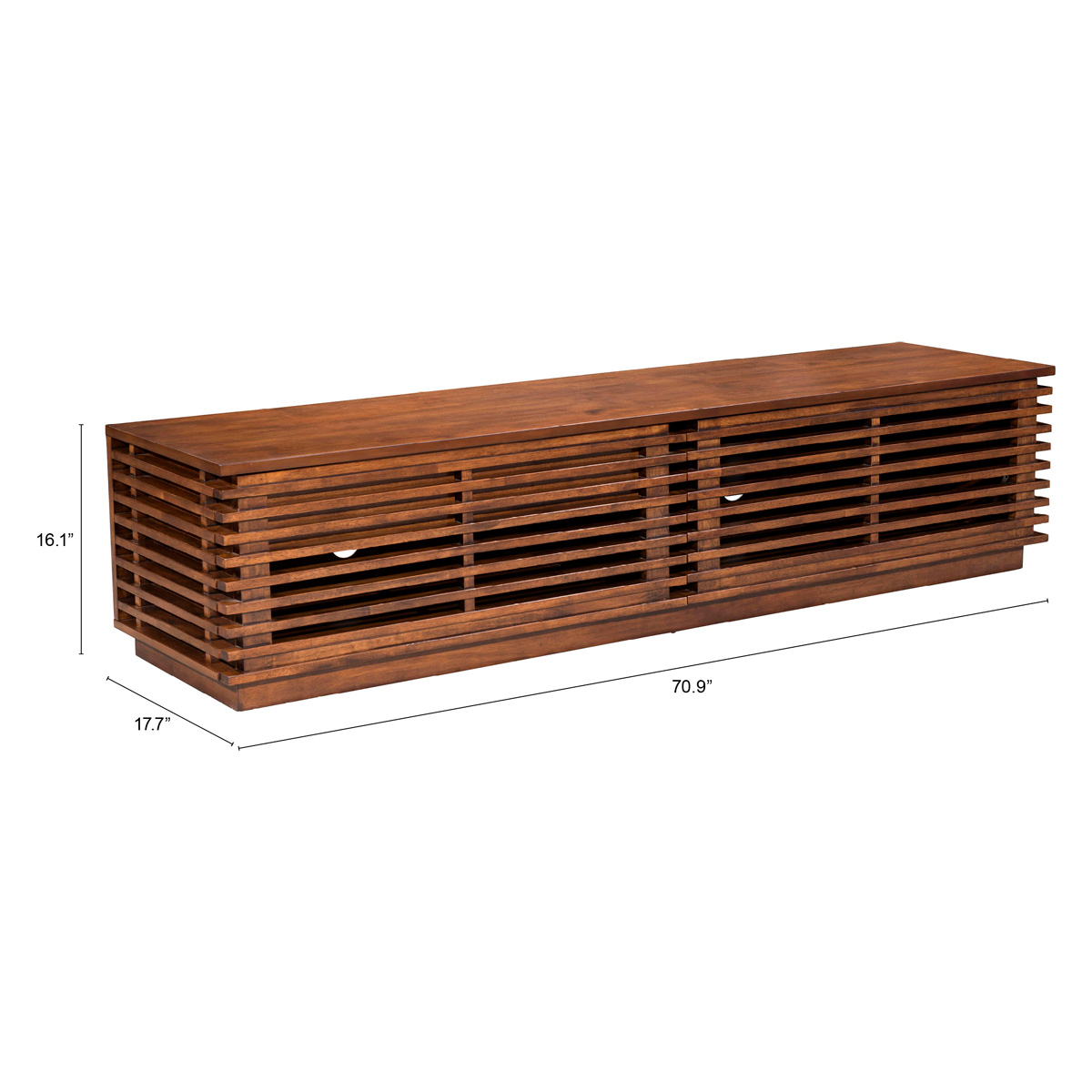 ZUO Linea Wide Entertainment Sd - Walnut