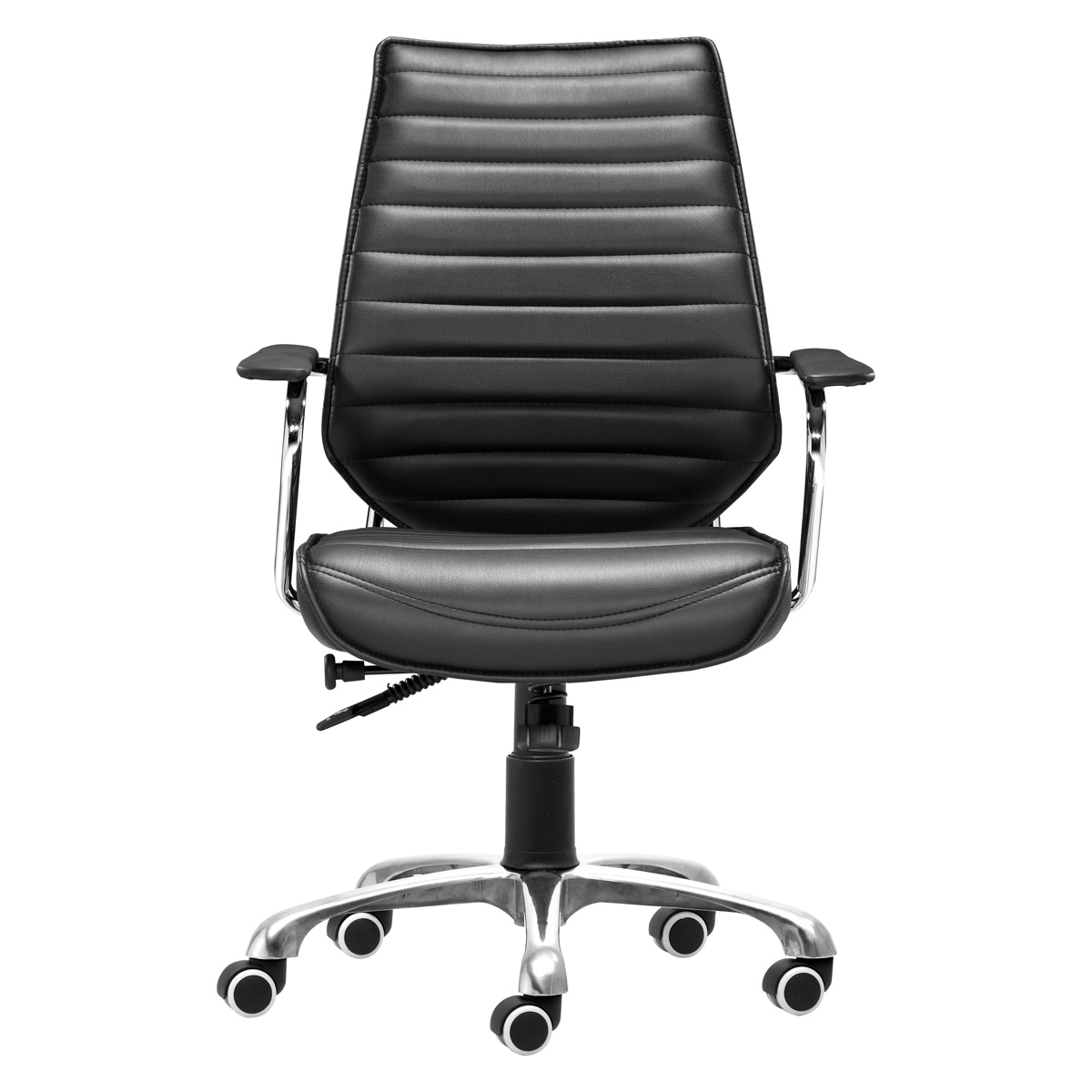 ZUO Enterprise Low Back Office Chair - Black/Silver