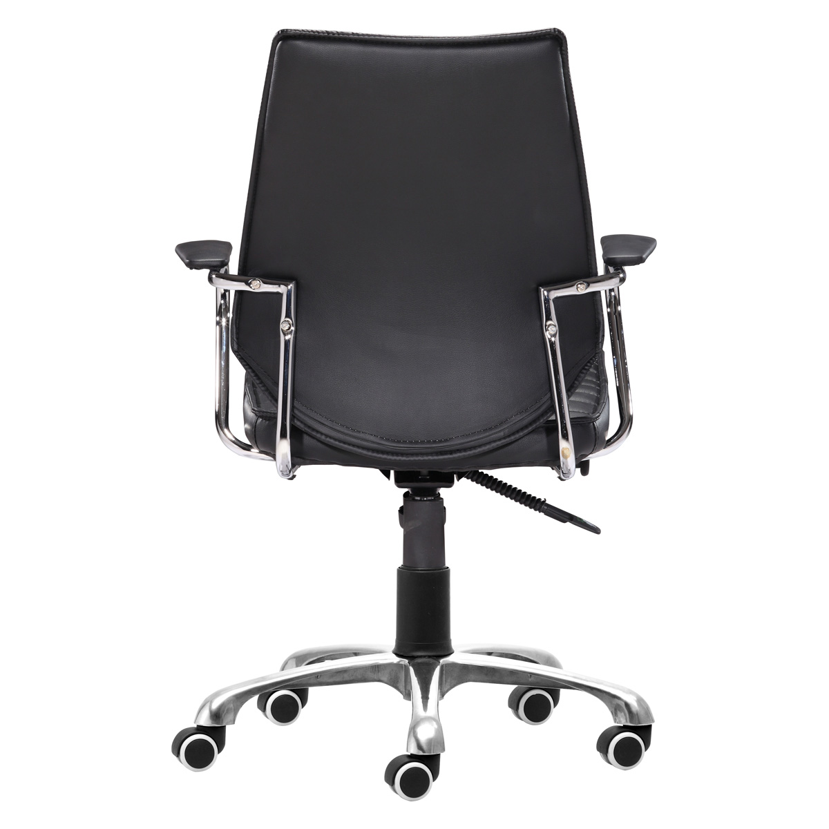 ZUO Enterprise Low Back Office Chair - Black/Silver