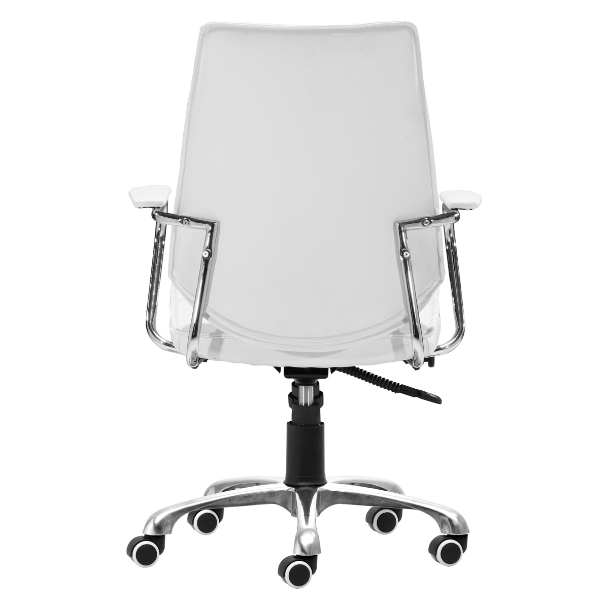 ZUO Enterprise Low Back Office Chair - White/Silver