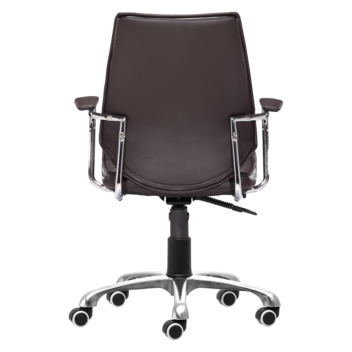 ZUO Enterprise Low Back Office Chair - Espresso/Silver