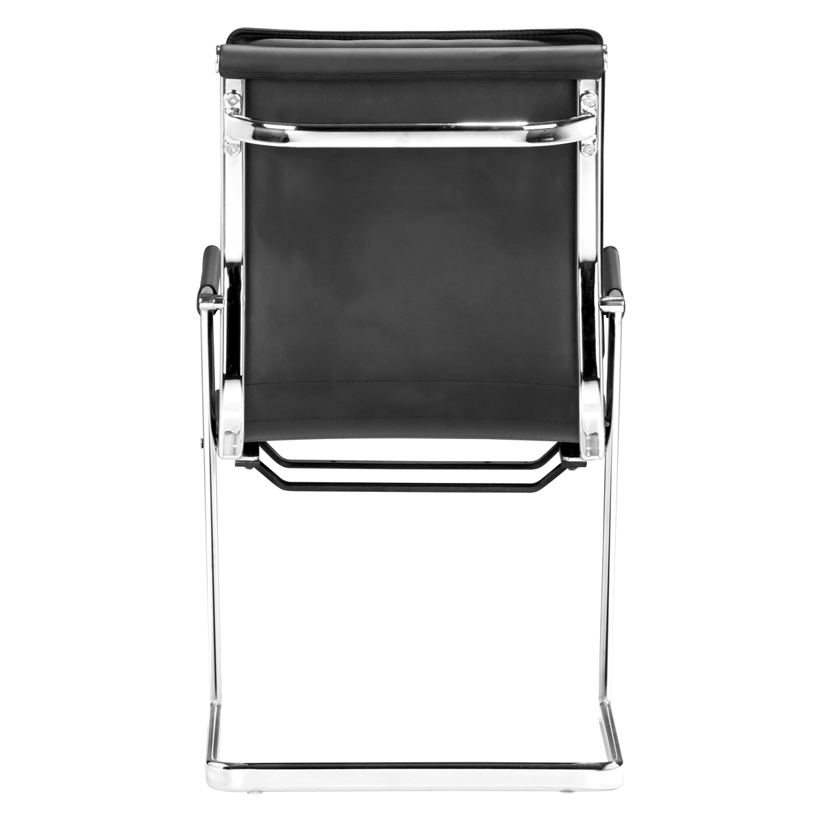 ZUO™ Lider Plus Conference Chair (Set Of 2) - Black/Silver