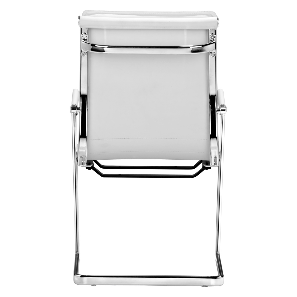 ZUO™ Lider Plus Conference Chair (Set Of 2) - White/Silver