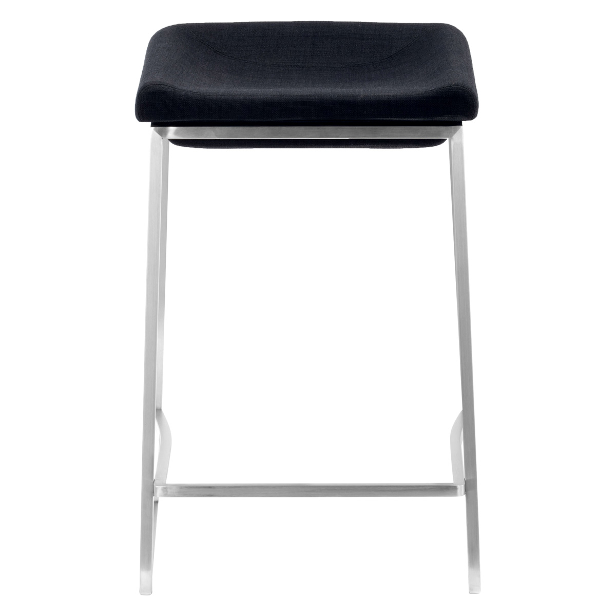 ZUO Lids Counter Stool (Set Of 2) - Dark Gray/Silver