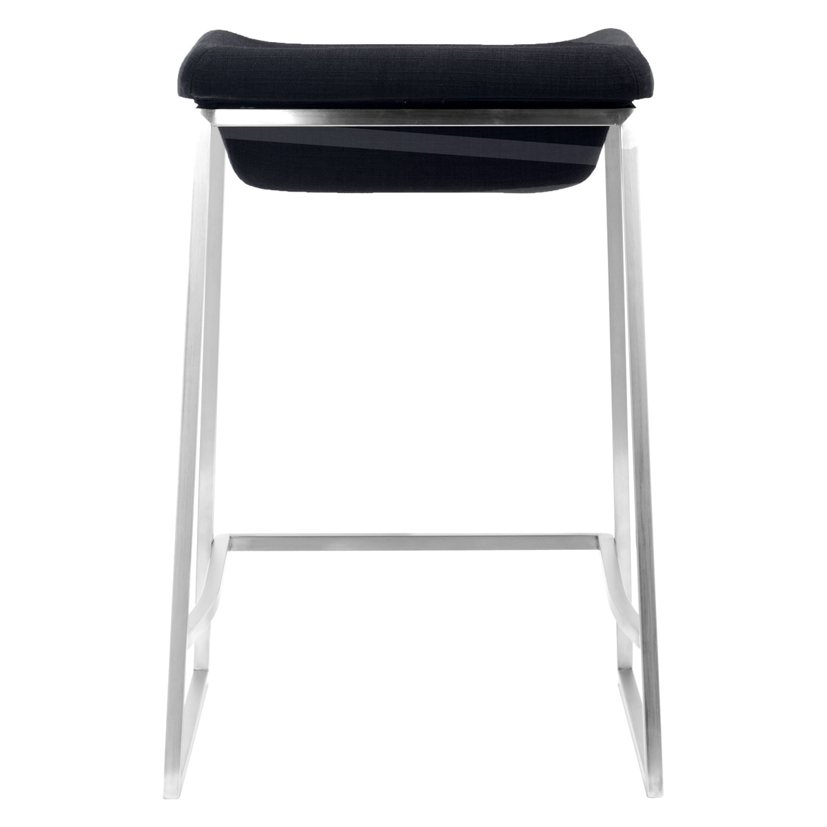 ZUO Lids Counter Stool (Set Of 2) - Dark Gray/Silver