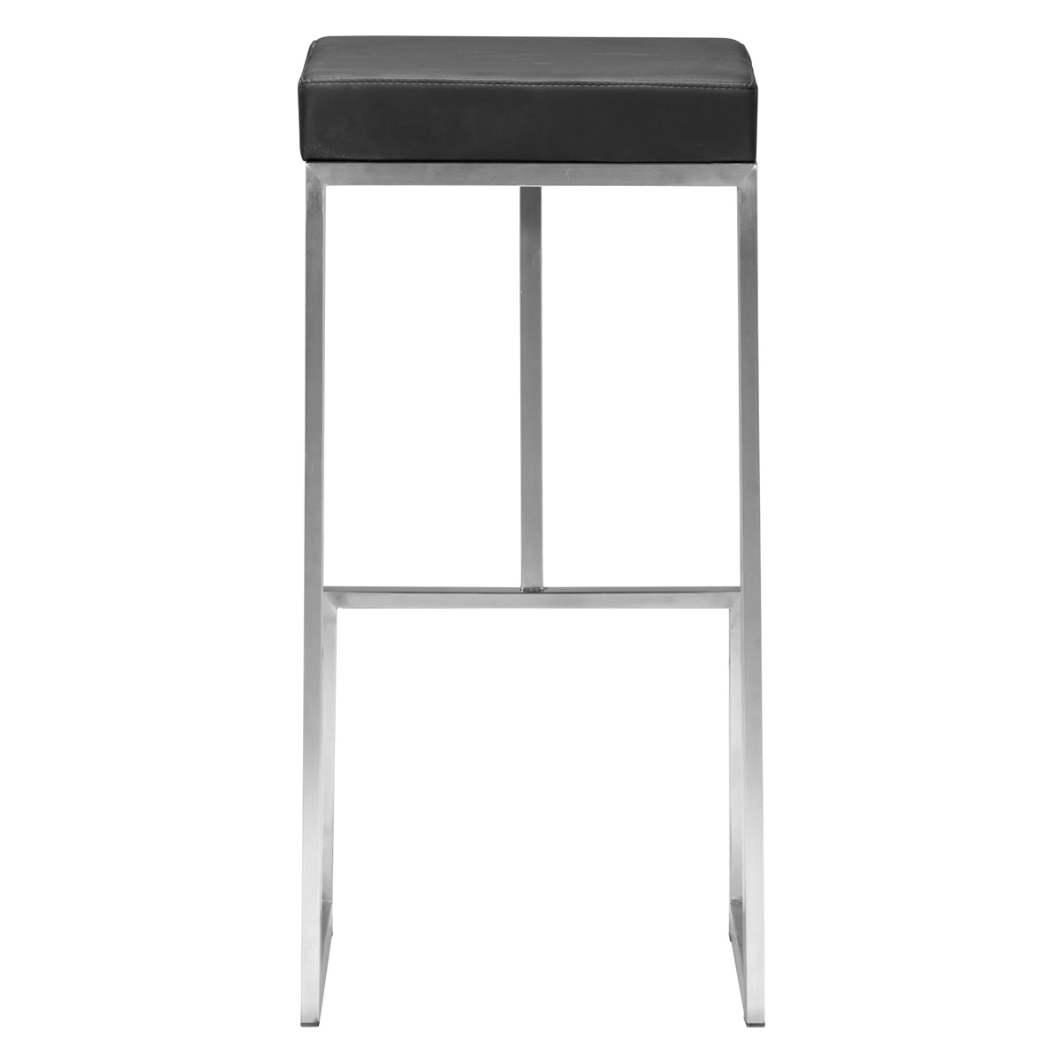 ZUO Darwen Barstool (Set Of 2) - Black/Silver