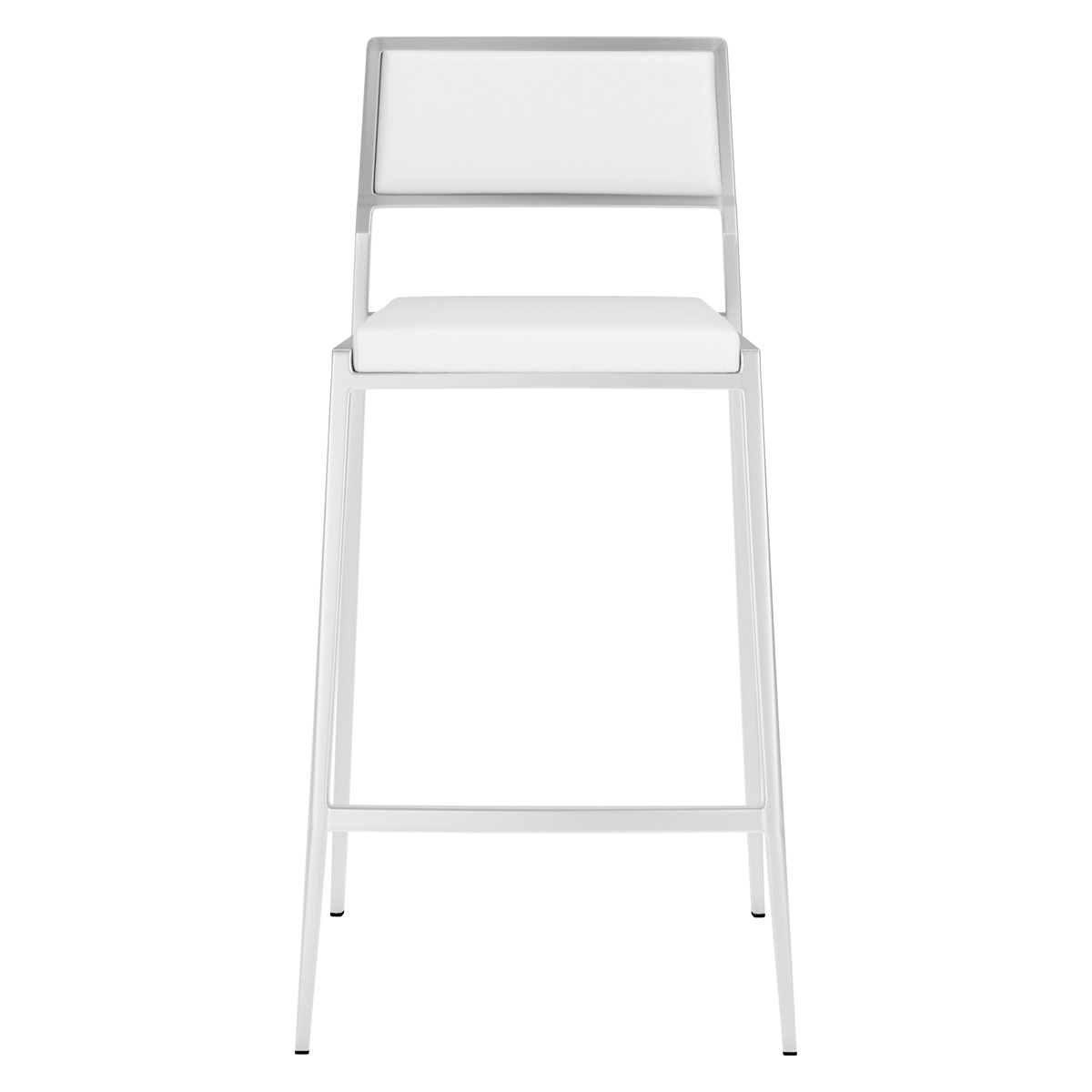 ZUO Dolemite Counter Chair (Set Of 2) - White/Silver