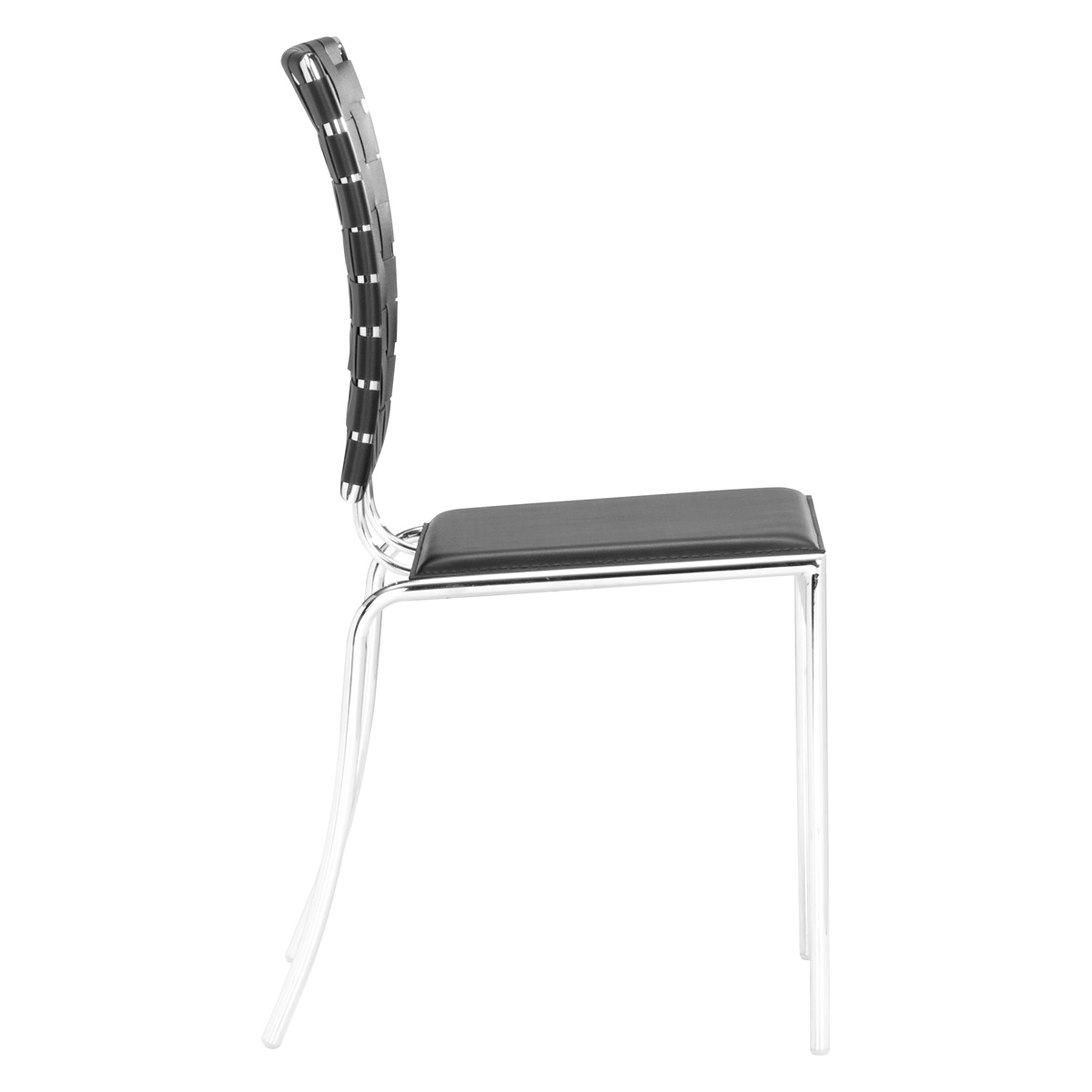 ZUO Criss Cross Dining Chair (Set Of 4) - Black/Silver