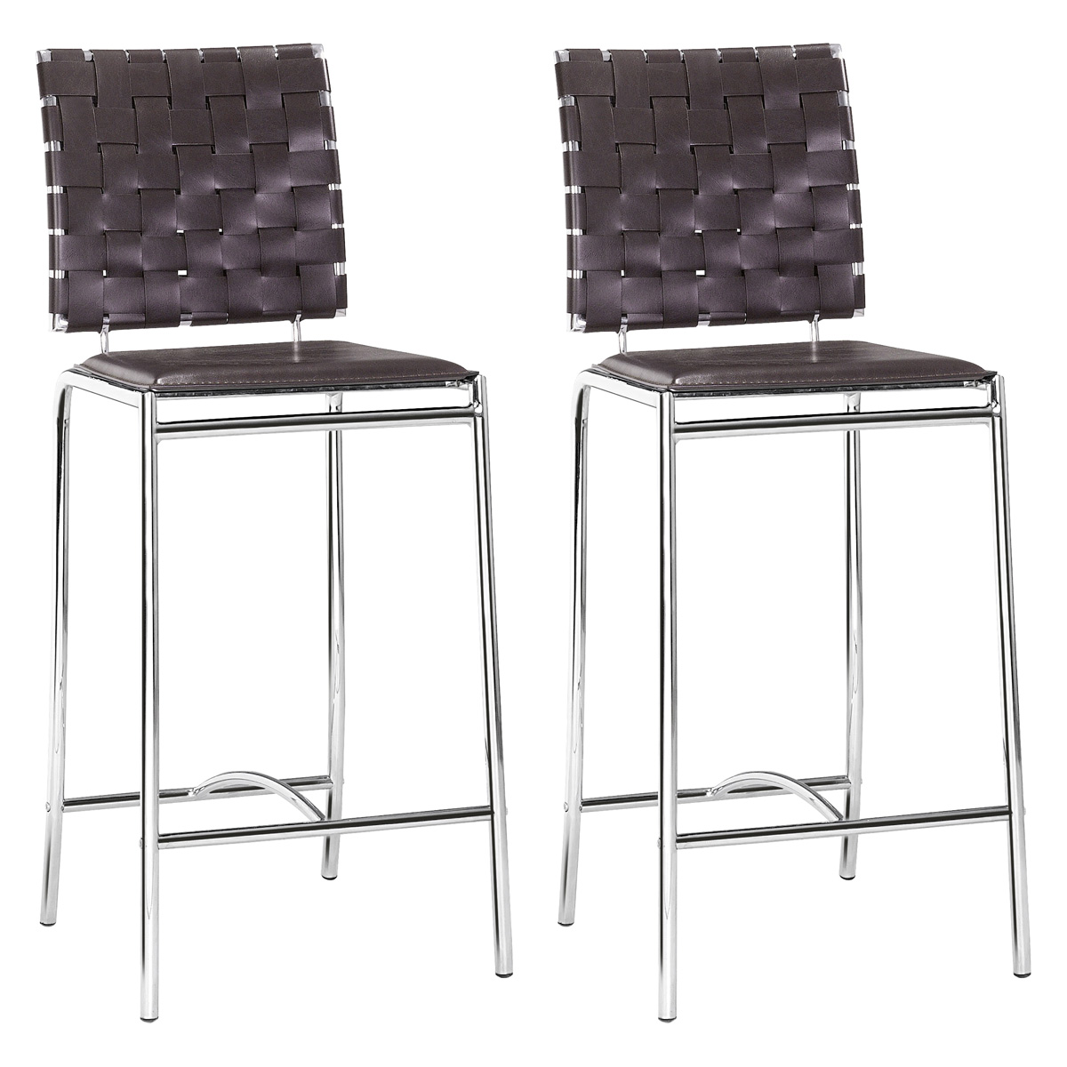 ZUO - Criss Cross Counter Chair (Set Of 2)