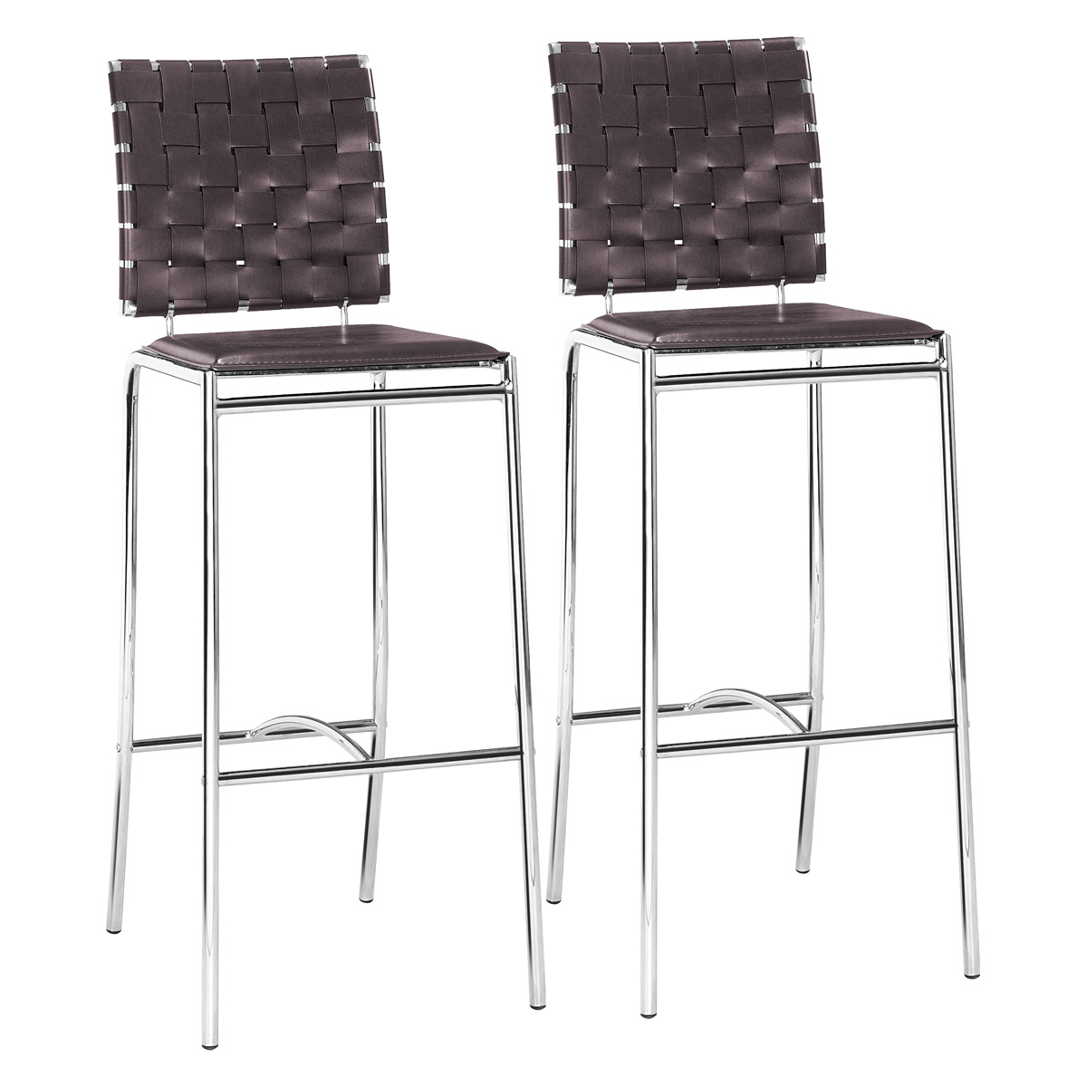 ZUO - Criss Cross Bar Chair (Set Of 2)