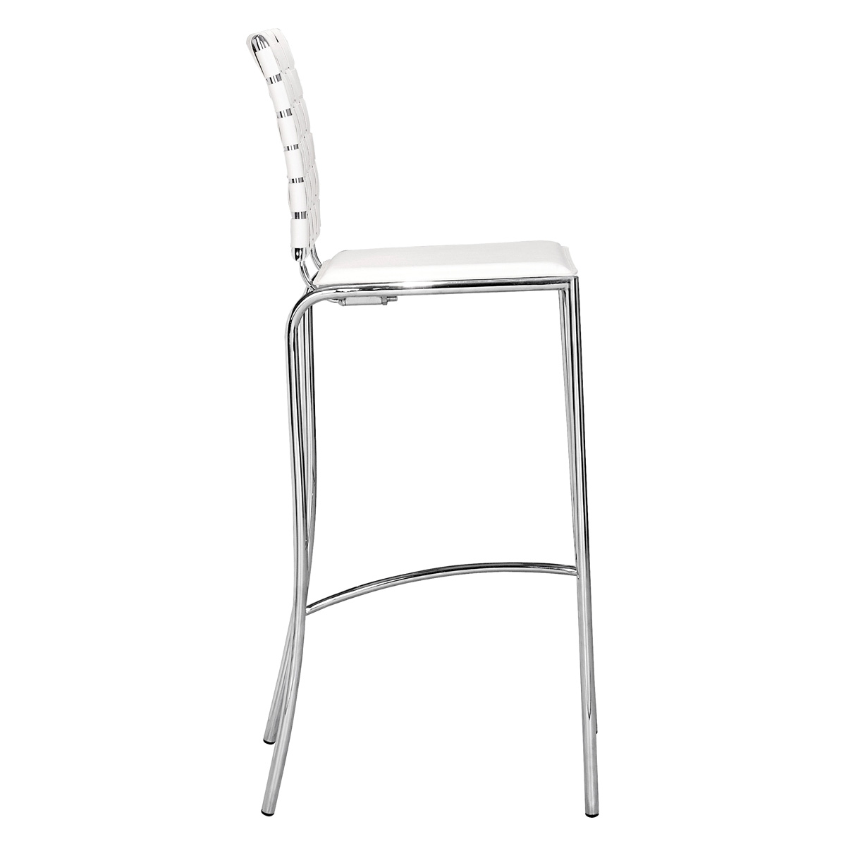 ZUO Criss Cross Bar Chair (Set Of 2) - White/Silver