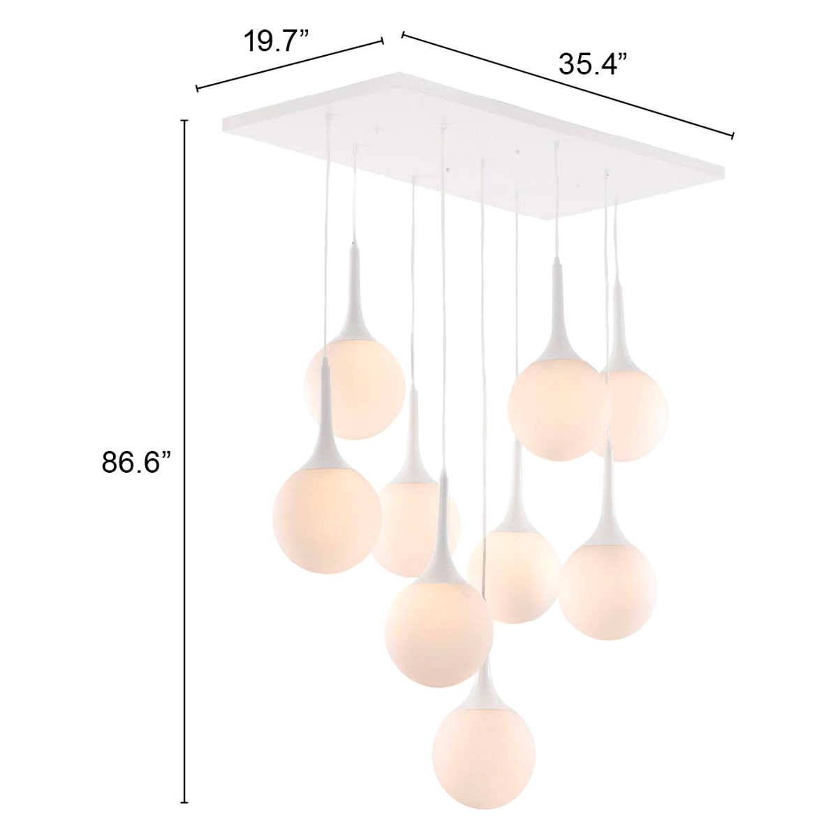 ZUO Epsilon Ceiling Lamp - White