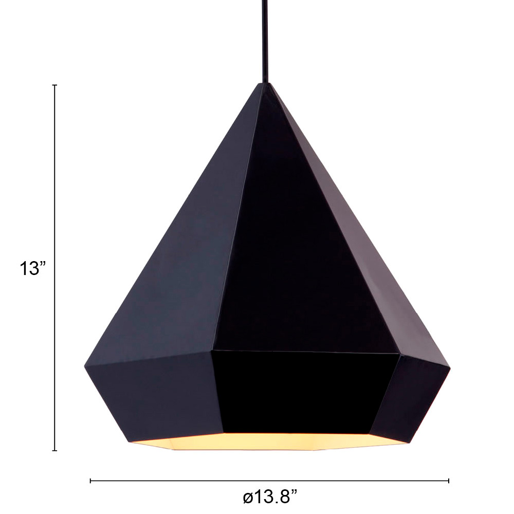 ZUO Forecast Ceiling Lamp - Black