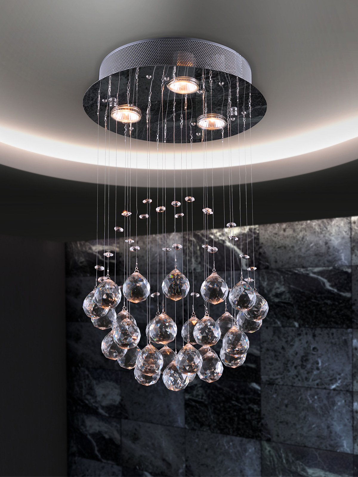 ZUO - Pollow Ceiling Lamp in Clear