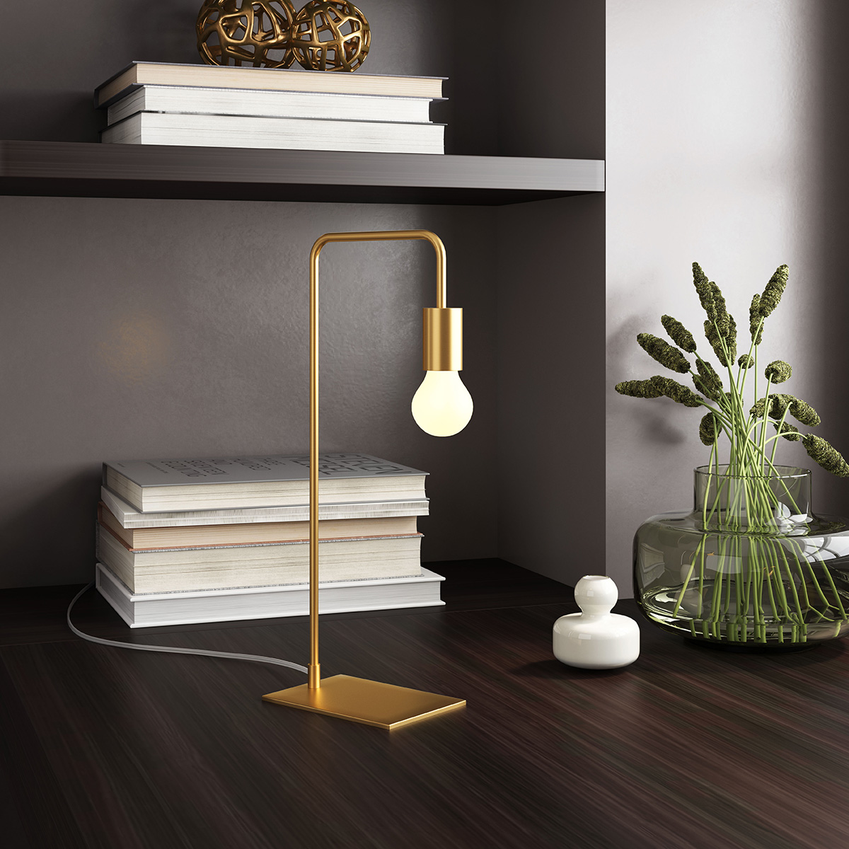 ZUO - Martia Table Lamp in Brass