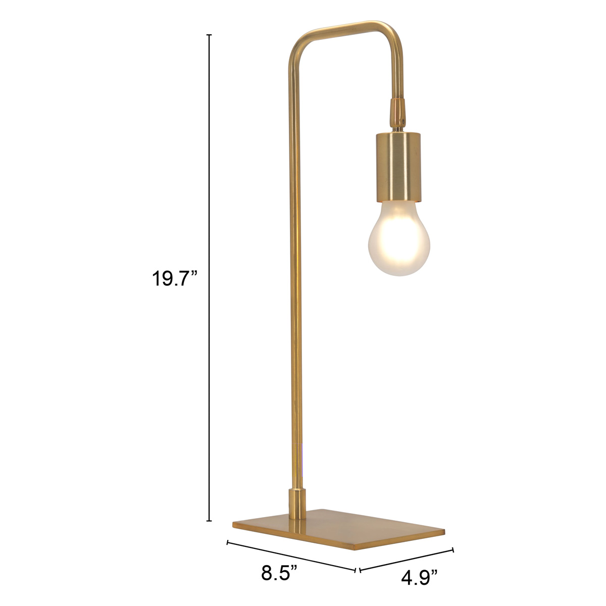 ZUO - Martia Table Lamp in Brass