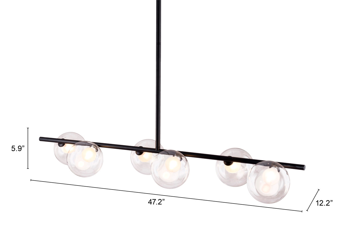 ZUO - Keyoz Ceiling Lamp in Black