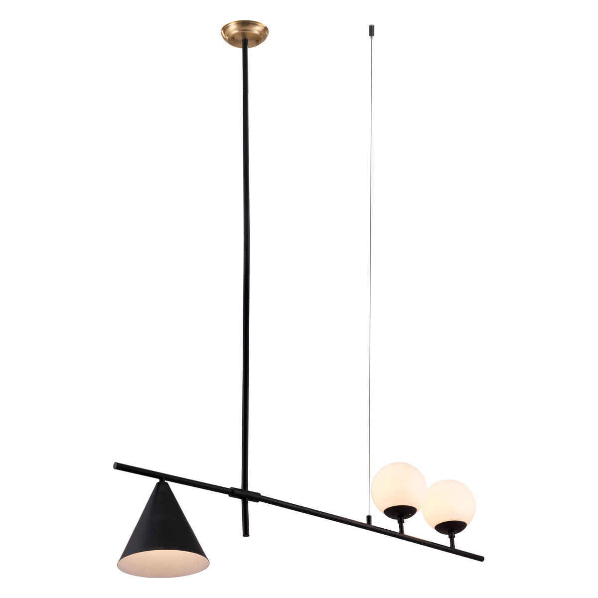 ZUO - Richiza Ceiling Lamp in Black